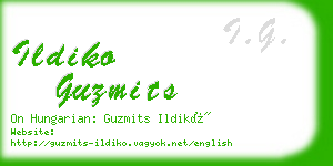 ildiko guzmits business card